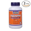 Now Foods Astragalus, 100 caps / 500mg (Pack of 2)