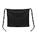 Foxnovo Proffesional Unisex Women Men Kitchen Waiter Apron with Double Pockets (Black)
