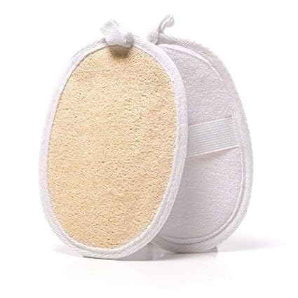 Big saving Set Of 3 Natural Loofah For Women Bath Sponge Oval Loofah for Men and Women Loofah For Bathing Bath Sponge For Bathing Bath Scrub Brush