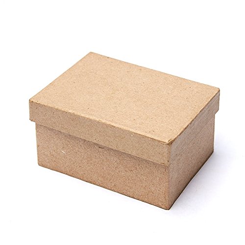 Factory Direct Craft Small Unfinished Paper Mache Rectangle Boxes - 8 Boxes
