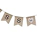 Pixnor Miss to Mrs Natural Burlap Banner for Party Decoration
