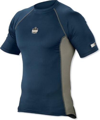 Ergodyne CORE Performance Work Wear 6410 Short Sleeve Shirt, Navy, Medium