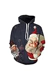 Cutiefox Unisex 3D Digital Print Pullover Hooded Sweatshirt Pocket Hoodies
