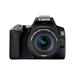 Canon EOS 250D + EF-S 18-55mm f/4-5.6 IS STM SLR Camera Kit 24.1 MP CMOS 6000 x 4000 pixels Black – Canon EOS 250D + EF…