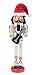 Clever Creations Rockstar 15 Inch Traditional Wooden Nutcracker, Festive Christmas Décor for Shelves and Tables