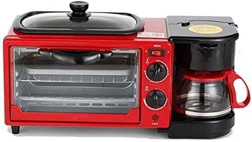 CattleBie Breadmakers, Machine, With Non-Stick Frying Pan And 0.6L Coffee Maker With Anti-Scalding Handle, With Timing, Baking, Heating, Thawing, Barbecue,Function