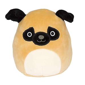 Squishmallows-19cm-Super-Soft-Toy-Prince-The-Pug Squishmallows 19cm Super Soft Toy - Prince The Pug