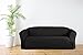 Linen Store Microsuede Slipcover Furniture Protector Cover, Black, Sofa