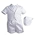 Lauren Madison Baby Boy Christening Baptism Infant Vestie Set With Short