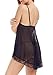 ADORNEVE Womens Sexy Lace Strap Lingerie Outfit Mini Babydoll Sleepwear