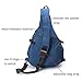 LAMMOK Large Sling Backpack, Sling Chest Bag Shoulder Crossbody Daypacks Fits 14.1-Inch Laptop for Travel Outdoor Men Women(blue)