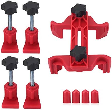 QISF Cam Clamp Set,9pcs Universal Car Auto Single or Dual Cam Camshaft Engine Timing Sprocket Gear Locking Tool Kit Cam Gear Clamp and Holder Set