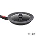Cleverona Nonstick 11 inch Frying Pan Skillet with Detachable Handle and Universal Pot Lid, Dark Grey