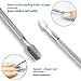 10pcs Pimple Popper Blackhead Remover Tool +Ear Wax Removal +Cuticle Pusher Stainless Steel Comedone Zit Blemish Acne Kit with Brush & Leather Bag