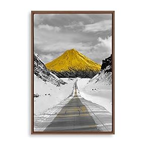 signwin Framed Canvas Wall Art Golden Road Canvas...