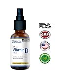 Liquid Vitamin D | Improves Immune System Function, Strengthens Bones| Vitamin Sunshine - Regulates Mood | Vitamin D3 | Tasteless, Odorless, Easier Than Capsules
