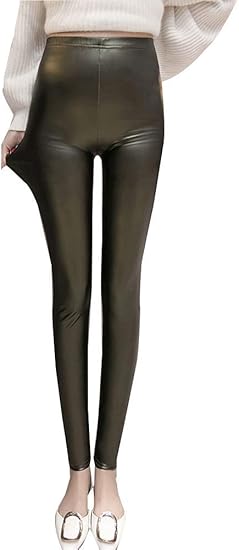 遵守する ジャンプする トロリー レザー レギンス レディース Pervo Jp