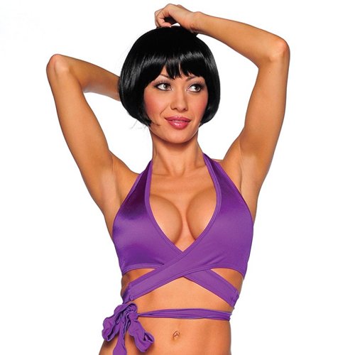 Purple Savage Wrap Around Top - Thumbnail 2