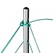 Jusdreen Essentials Clothesline Collapsible Drying Rack 9-line Umbrella Style Clothes Hanger Retractable Clothes Rotary Dryer with Parallel Line Hang Wet or Dry Laundry Silver - 98.42 feet