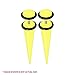 BodyJ4You 8PCS Fake Tapers Earrings Set Glow in the Dark Screw Stud Acrylic Illusion Cheater Faux Gauges