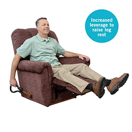 Stander Recliner Lever Extender - Ergonomic Curve Grip + Oversized Handle & Secure Fit for Easy Chair Recliner Handles