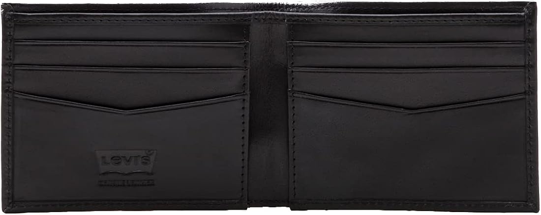Levi's Men's Levi's® Casual Classics Hunte Coin Bifold - Batwing Bi-Fold Wallet,Regular Black,One Size - Image 3