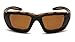 Carhartt Gear CHB418DTP Carthage® Sandstone Bronze Anti-Fog Lens - One Size Fits All - Black/Tan