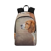 YKNFIS Colorful Travel Bag Drawing Dog Beagle Portrait Oil Painting Durable Water Resistant Outdoor Classic Toiletry Travel Bag for School Travel Hiking Work