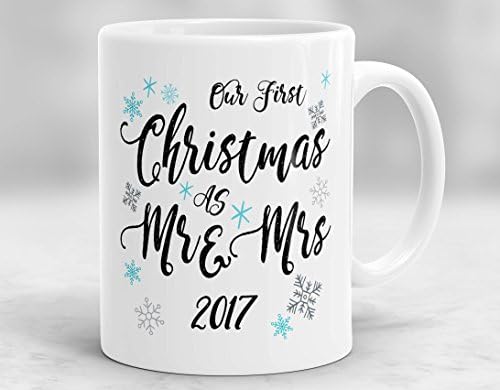 Our First Christmas as Mr and Mrs Mug, First Christmas Mug, Christmas Gift, First Christmas Married Gift, 1st Christmas Cup Tea or Coffee Mug 11oz