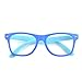 Gudzws Kids Blue Light Blocking Glasses Rectangle Digital Boys Girl Age for 5-12 (Blue)