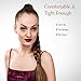 50 Pieces Cotton Hair Ties Hair Bands Elastics Ponytail Holders in 3 Colors for Thick Hair- Plainless Traceless soft Elastic Hair Rubber Bands Headband Scrunchies Hair Accessories for All Hair Types