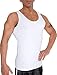 LISH Men's Slimming Light Compression Tank Top Shirt - Sleeveless Body Shaper Shirt for Weight Loss (White, XL)