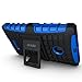 Microsoft Nokia Lumia 435 Case Cover Accessories - Tough Rugged Dual Layer Protective Case with Kickstand for Microsoft Nokia Lumia 435 - Blue