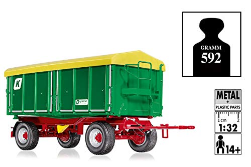 WIKING 077827 Kröger Zweiachs- Dreiseitenkipper HKD 302, Modell, 1:32, Metall/Kunststoff, Ab 14 Jahre, Viele Funktionen… – Bild 7