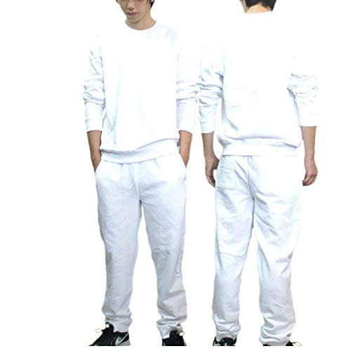 Amazon Unitedatle人気アイテム メンズ スウェット 白 上下セット M