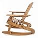 Christopher Knight Home Malibu Outdoor Acacia Wood Adirondack Rocking Chairs, 2-Pcs Set, Natural Stained