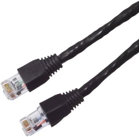Blue Jeans Cable Certified 8 Foot Black Cat 6 Patch Cable, Assembled in USA, Brand, with Test Report
