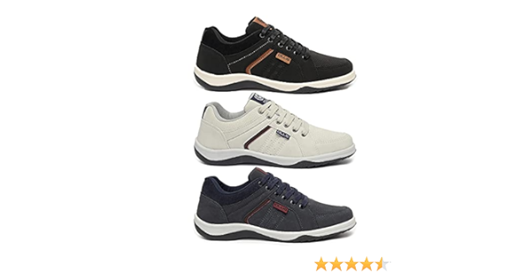 Kit 3 Sapatênis Ollie Masculino Turim Conforto | Amazon.com.br