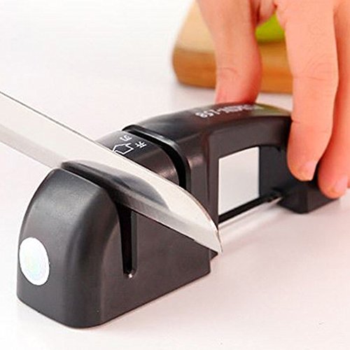 Fast Knife Sharpener with Non-Slip Steel Bottom Safe and Easy to Use