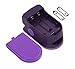 Zacurate Pro Series 500D Deluxe Fingertip Pulse Oximeter Blood Oxygen Saturation Monitor with silicon cover, batteries and lanyard (Royal Purple)