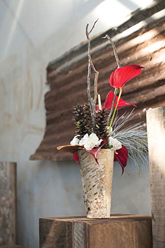Rustic Birch Vase - 9" Birch Flower Vase - Farmhouse Decor - Bark Vase - Rustic Wedding - Wedding Decorations - Rustic Decorations - Party Decorations - Wood Vases - Thumbnail 2