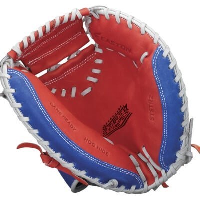 red white and blue catchers mitt