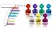Netany 100-Pack Strong Magnetic Push Pins - 7 Assorted Color Office Magnets - Perfect Magnets for Whiteboard, Refrigerator, Map and Calendar