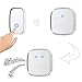 Wireless Doorbell Chime Kit, Mefoss Portable Modern Door Bell with 36 Extra Loud Chimes for Home, Office and Hotel, LED Indicator on Both Receiver and Push Button Transmitter