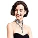 Holylove Women Statement Necklace White, Chunky Necklace for Women Novelty Costume Fashion Jewelry 1 pc with Gift Box- HLC0001 White