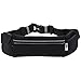SNHNY Top Running Belt for Men + Women, Holds all IPhones + Accessories, Completely Comfortable Running Belt for Trail Running or Hiking. GUARANTEED Best Running Belt. (Black)