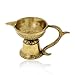 Zap Impex® Brass, Handmade Oil Lamp, Simple Diya with Handle, 12.7 Centimeters