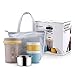 AKS Vacuum Insulated stainless steel lunch jar, with a tote colder bag (Gray)
