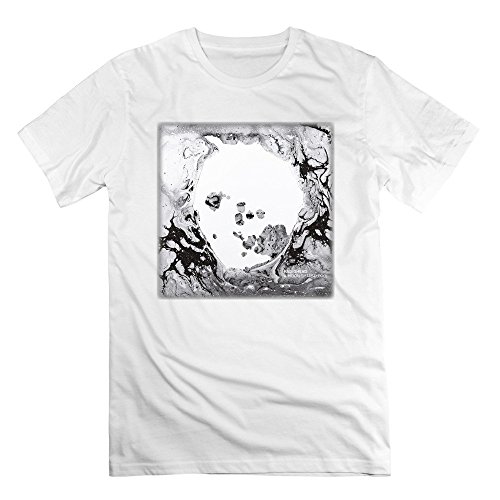 VGeee Men's Radiohead A Moon Shaped Pool White 100% Cotton Tee T-shirts