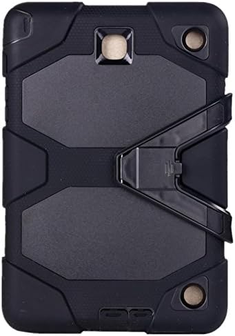 Galaxy Tab A 8.0 T350 Case, KRYSTALH Shockproof Heavy Duty Armor Rugged Hybrid Full Body Protective Tablet Case Cover with Builit In Kickstand for Samsung Galaxy Tab A 8.0 inch (SM-T350 Case) (Black)